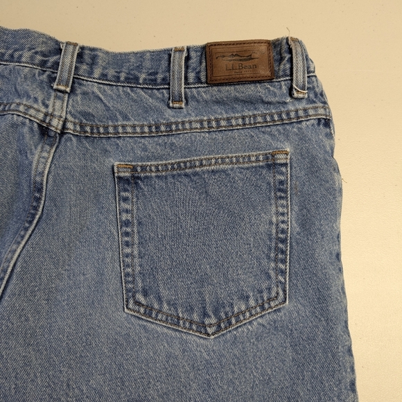 L.L. Bean comfort elastic waist denim jeans 38x30 - Picture 13 of 17